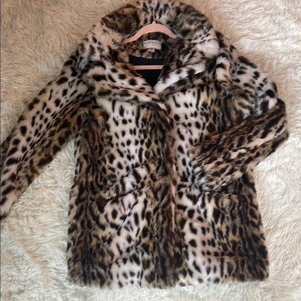 Leopard Print Teddy Jacket